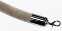 Velour Rope Beige with Metal Ends