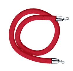 A Single Velvet Rope for the kit, 6 ft. with Chrome ends.