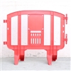 Minit - 4.1' ft. Plastic Crowd Control Barricade Red