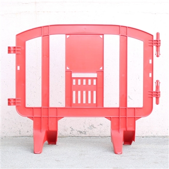 Minit - 4.1' ft. Plastic Crowd Control Barricade Red
