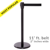 SALE - QueuePro 200B, Black Stanchion with 11' ft. belt