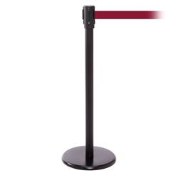 QueuePro 200, Black, Barrier with 11' Maroon Belt