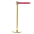 QueuePro 200, Polished Brass, Barrier with 11' AUTHORIZED ACCESS ONLY - RED Belt