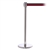 QueuePro 200, Polished Chrome, Barrier with 11' Black/Red Stripe Belt