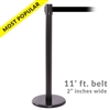 SALE - QueuePro 250B, Black Stanchion with 11' ft. belt