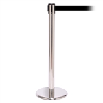 QueuePro 250, Polished Stainless, Barrier with 11' Black Belt