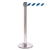 QueuePro 250, Polished Stainless, Barrier with 11' Blue/White Diagonal Belt