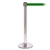 QueuePro 250, Polished Stainless, Barrier with 11' Green Belt