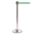 QueuePro 250, Polished Stainless, Barrier with 11' Light Green Belt