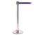 QueuePro 250, Polished Stainless, Barrier with 11' Purple Belt