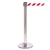 QueuePro 250, Polished Stainless, Barrier with 11' Red/White Diagonal Belt