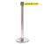 QueuePro 250, Polished Stainless, Barrier with 11' CAUTION-WET FLOOR Belt