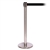 QueuePro 250, Satin Chrome, Barrier with 11' Black Belt