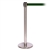 QueuePro 250, Satin Chrome, Barrier with 11' Dark Green Belt