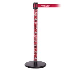 QueuePro 250 Clear, Coke Cans, Barrier with transparent tube 11' NO ENTRY Belt