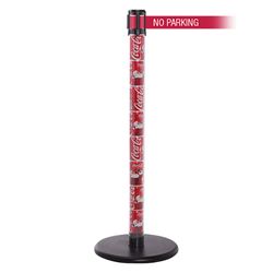 QueuePro 250 Clear, Coke Cans, Barrier with transparent tube 11' NO PARKING Belt