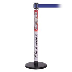 QueuePro 250 Clear, Paper Insert, Barrier with transparent tube 11' Blue Belt