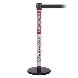 QueuePro 250 Clear, Paper Insert, Barrier with transparent tube 11' Dark Gray Belt