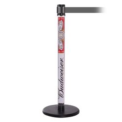 QueuePro 250 Clear, Paper Insert, Barrier with transparent tube 11' Gray Belt