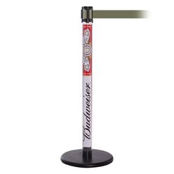 QueuePro 250 Clear, Paper Insert, Barrier with transparent tube 11' Olive Green Belt