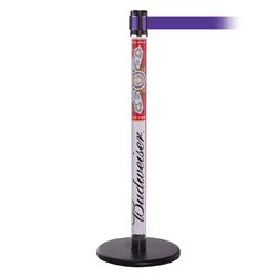 QueuePro 250 Clear, Paper Insert, Barrier with transparent tube 11' Purple Belt