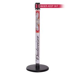QueuePro 250 Clear, Paper Insert, Barrier with transparent tube 11' DANGER-KEEP OUT - RED Belt