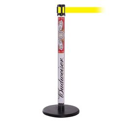 QueuePro 250 Clear, Paper Insert, Barrier with transparent tube 11' Yellow Belt