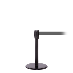 QueuePro 200 Mini, Black, Barrier with 11' Gray Belt