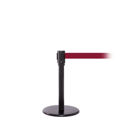 QueuePro 200 Mini, Black, Barrier with 11' Maroon Belt
