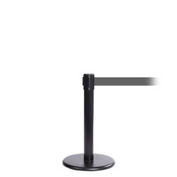 QueuePro 250 Mini, Black, Barrier with 11' Gray Belt
