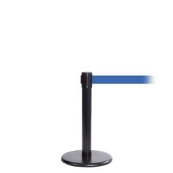 QueuePro 250 Mini, Black, Barrier with 11' Light Blue Belt