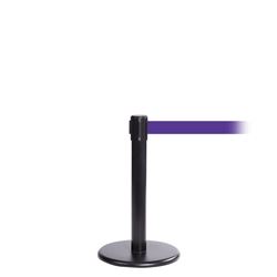 QueuePro 250 Mini, Black, Barrier with 11' Purple Belt