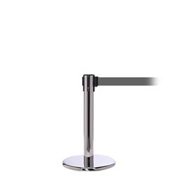 QueuePro 250 Mini, Polished Stainless, Barrier with 11' Gray Belt