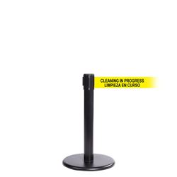 QueuePro 250 Mini Xtra, Black, Barrier with 3" wide 11' LIMPIEZA EN CURSO Belt