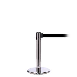 QueuePro 300 Mini, Polished Chrome, Barrier with 16' Black Belt