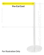 Pre-cut Cord with Thumbscrews for "Q-Cord" Stanchion