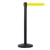 QueueMaster 550, Black, Barrier with 11' Fluorescent Yellow Belt