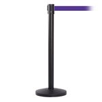 QueueMaster 550, Black, Barrier with 11' Purple Belt