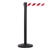 QueueMaster 550, Black, Barrier with 11' Red/White Diagonal Belt