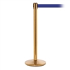 QueueMaster 550, Polished Brass, Barrier with 8.5' Blue Belt