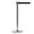 QueueMaster 550, Polished Stainless, Barrier with 11' PLEASE WAIT HERE Belt