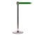 QueueMaster 550, Polished Stainless, Barrier with 11' Green Belt