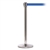 QueueMaster 550, Polished Stainless, Barrier with 11' Light Blue Belt