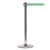 QueueMaster 550, Polished Stainless, Barrier with 11' Light Green Belt