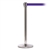 QueueMaster 550, Polished Stainless, Barrier with 11' Purple Belt