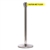 QueueMaster 550, Polished Stainless, Barrier with 11' CAUTION-WET FLOOR Belt