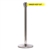 QueueMaster 550, Polished Stainless, Barrier with 11' DANGER-KEEP OUT Belt