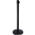 QueueWay-PLUS Tension Belt Stanchion, Black Post, 10' ft. Belt