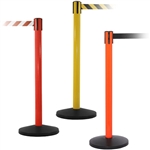 Yellow, Red and Orange  Barrier with 7.5ft Retractable Belt - QU700