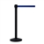 QueueWay Retractable Belt Stanchion, Black Post, BLUE 7.5' ft. Belt